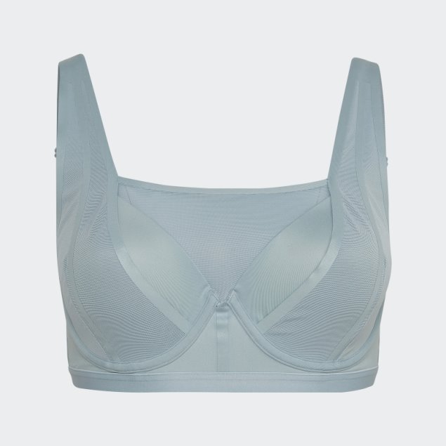 Sujetador De Entrenamiento De Alta Sujeción Adidas Tlrd Impact Luxe Gris (talla Grande)