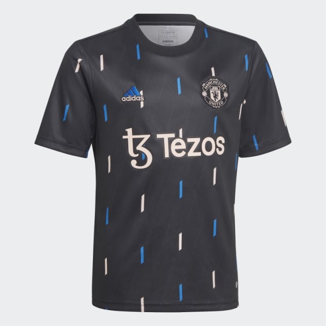 Camiseta Adidas Manchester United Pre-partido Negra