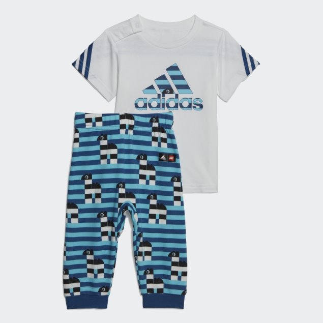 Adidas X Classic Lego Conjunto De Camiseta Y Pantalones Blanco Caliente