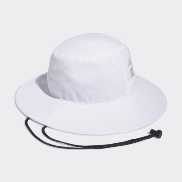 Adidas Gorra De Golf Crestable Blanca De Ala Ancha