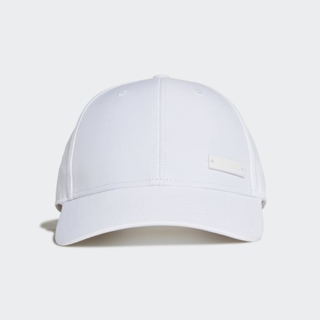 Adidas Gorra De Béisbol Blanca Ligera Con Insignia De Metal