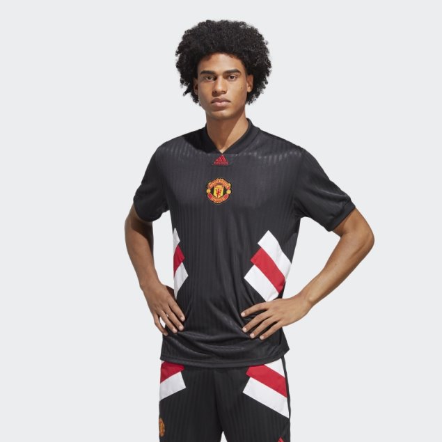 Camiseta Negra Adidas Manchester United Icon