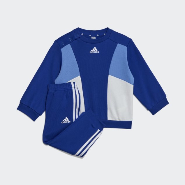 Joggers Colorblock French Terry Azul Adidas