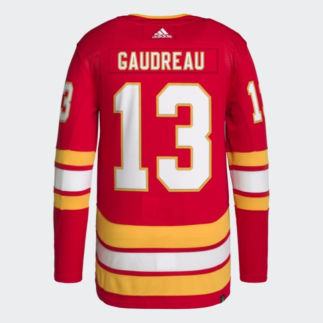 Camiseta Flames Gaudreau Primera Equipación Autentico Rojo Adidas