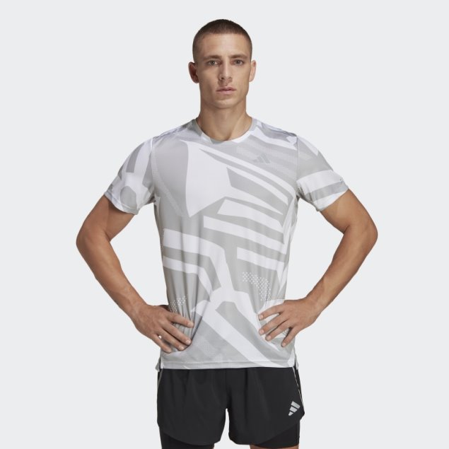 Camiseta Own The Run Temporada Adidas Gris