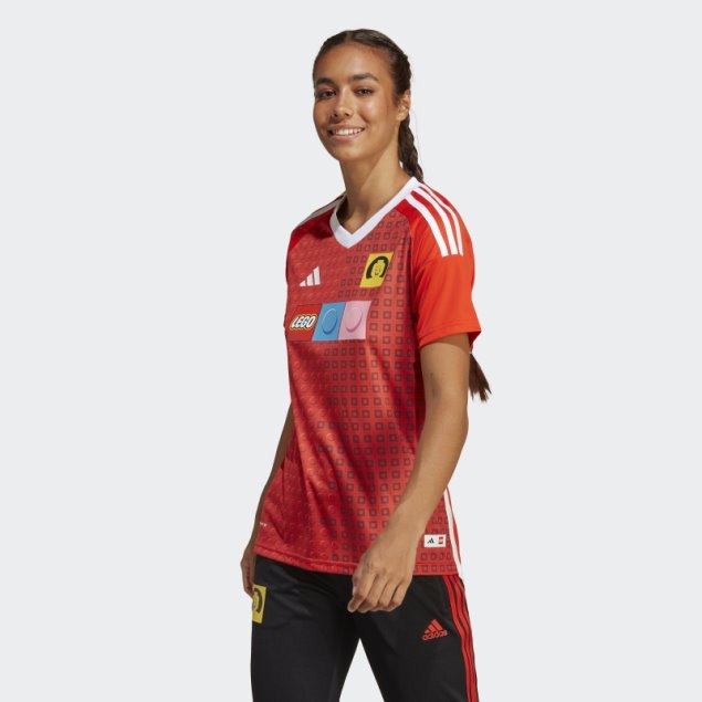 Camiseta De Local Adidas X Lego Naranja Negrita