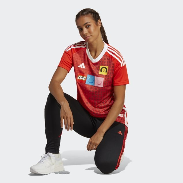Camiseta De Local Adidas X Lego Naranja Negrita