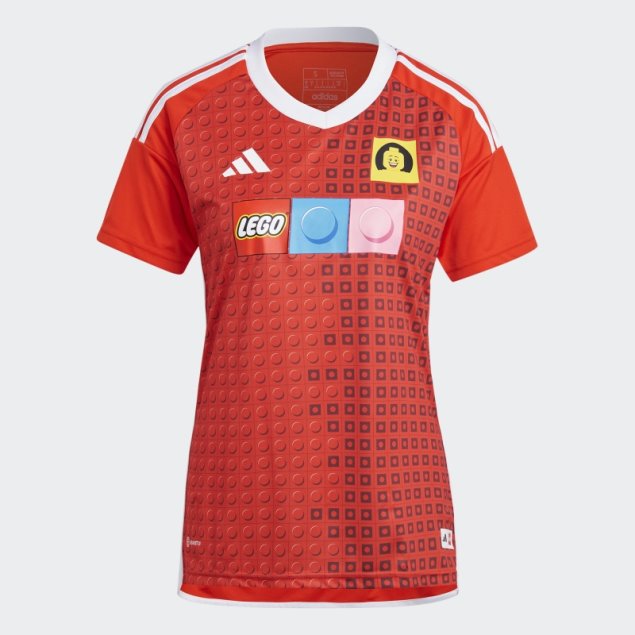 Camiseta De Local Adidas X Lego Naranja Negrita