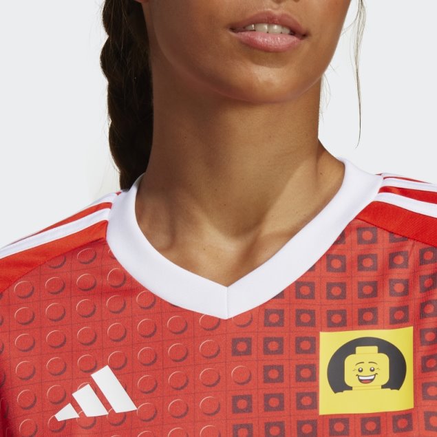 Camiseta De Local Adidas X Lego Naranja Negrita