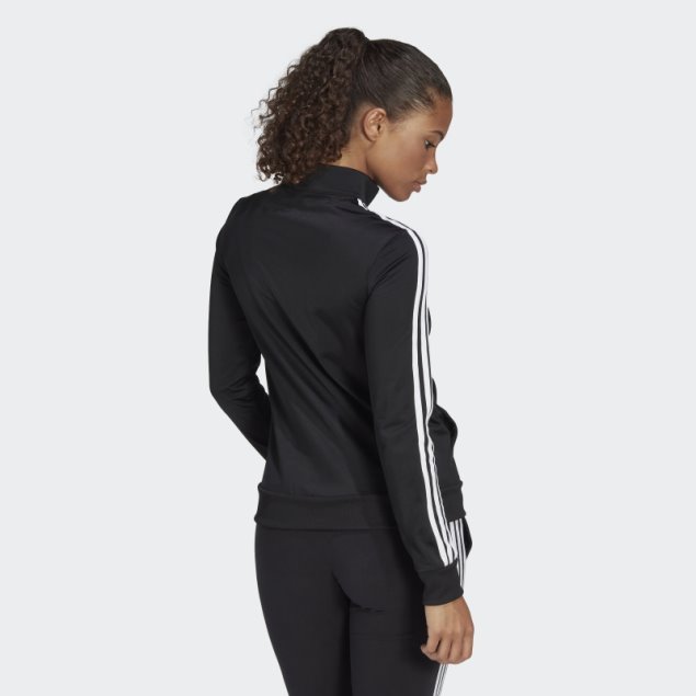 Chaqueta De Chándal Negra Adidas Essentials Tricot
