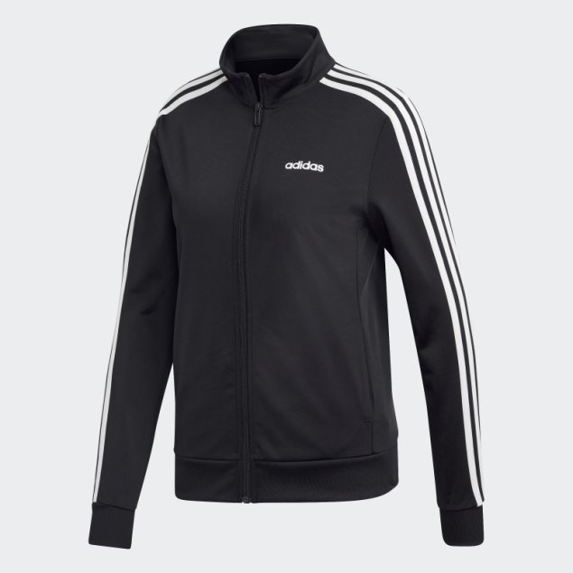 Chaqueta De Chándal Negra Adidas Essentials Tricot