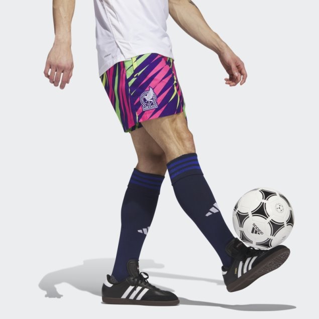 Pantalón Corto De Portero Adidas College Violeta Icono De México