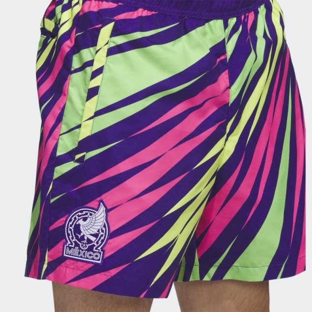 Pantalón Corto De Portero Adidas College Violeta Icono De México
