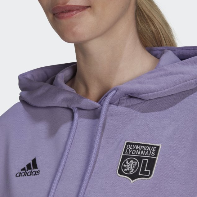 Sudadera Olympique Lyonnais Lila Adidas