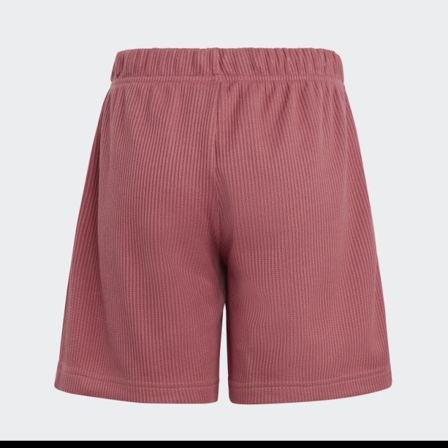 Shorts Holgados De Punto Waffle Rosa Lounge Adidas