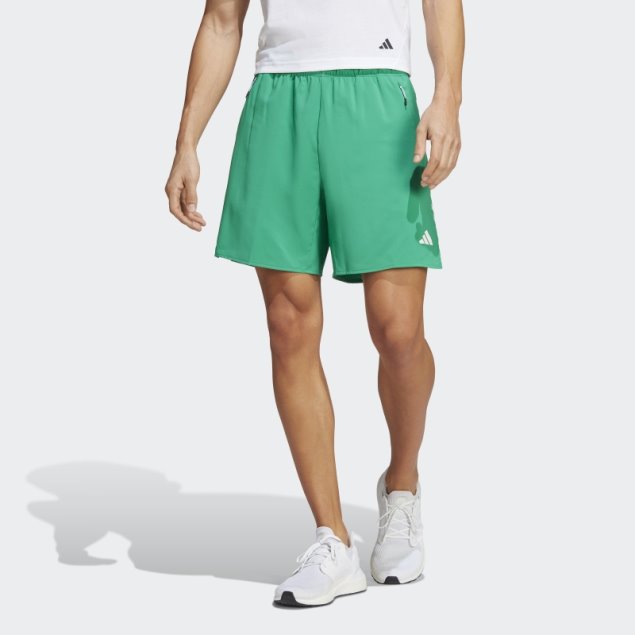 Shorts De Entrenamiento De 3 Rayas Con íconos De Tren Verde Cancha Adidas