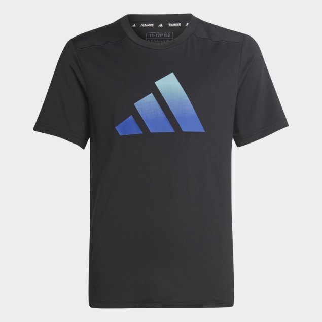 Camiseta Negra Con Logo Aeroready De Adidas Train Icons