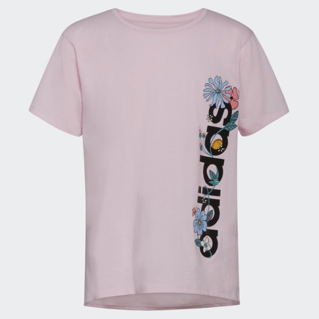 Camiseta Adidas Rosa Con Abertura Larga (talla Extendida)