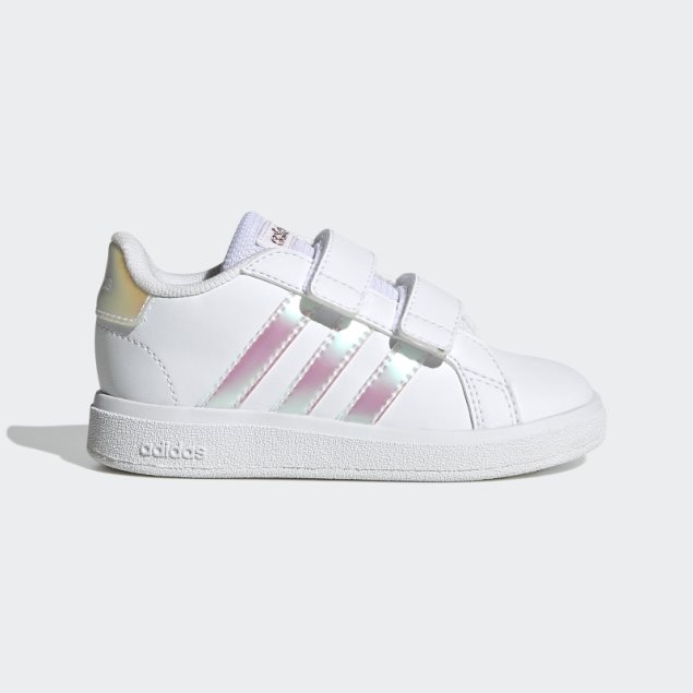 Adidas Grand Court Lifestyle Court Zapatillas Con Velcro Blanco