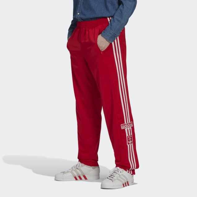 Pantalones De Chándal Adibreak Clásicos Adicolor Rojo Adidas