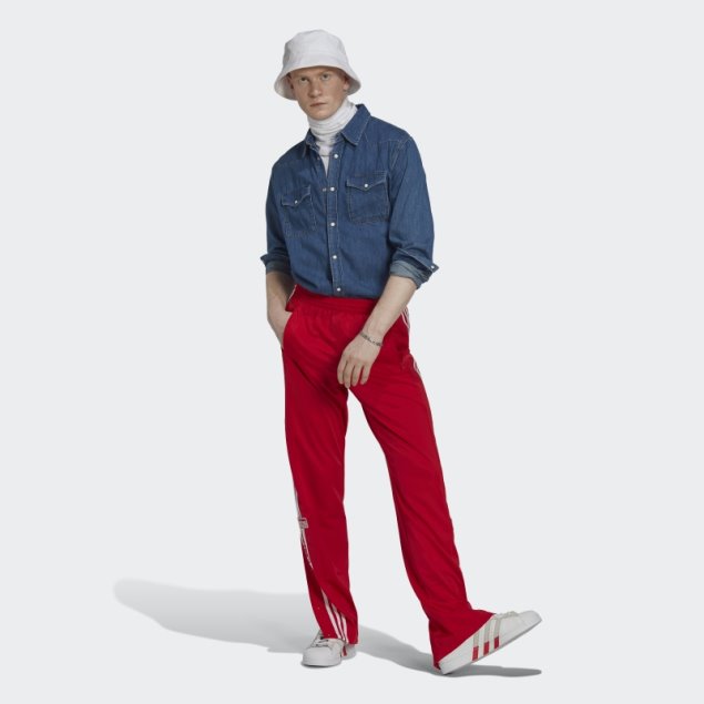 Pantalones De Chándal Adibreak Clásicos Adicolor Rojo Adidas