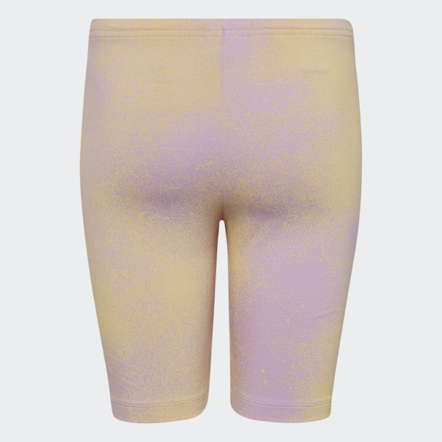 Shorts De Ciclismo Lila Con Estampado Gráfico De Adidas