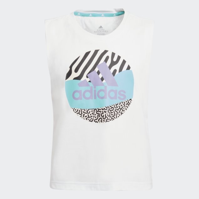 Camiseta Adidas Aeroready Girl Power Blanca