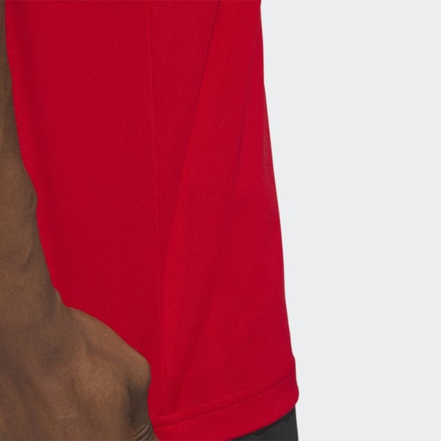 Adidas Camiseta De Baloncesto Con 3 Rayas Escarlata