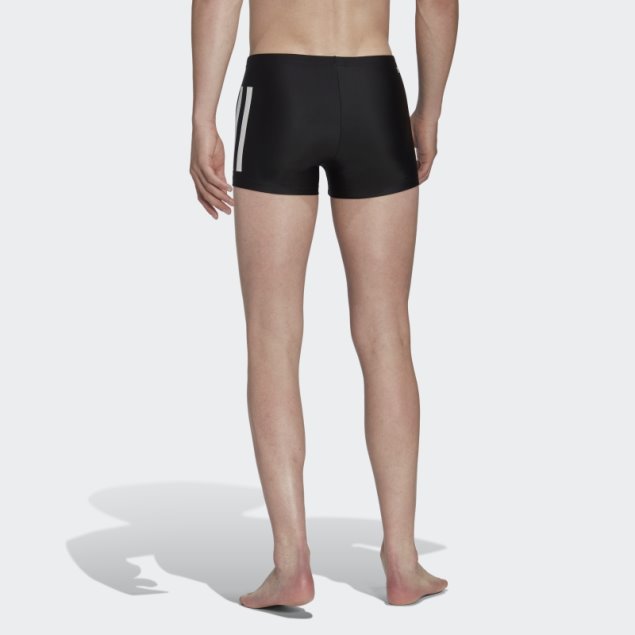 Calzoncillos Boxer Negros Con 3 Rayas De Adidas En Negrita