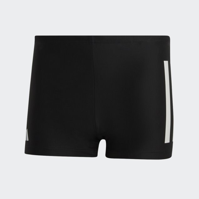 Calzoncillos Boxer Negros Con 3 Rayas De Adidas En Negrita