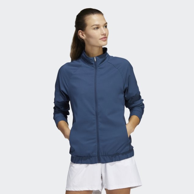 Chaqueta Con Cremallera Completa Adidas Essentials Azul Marino