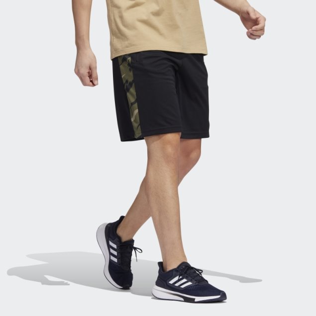 Shorts Deportivos Negros Aeroready Feelstrong Camo Adidas