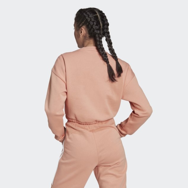Sudadera Hyperglam Crop Crew Adidas Ambient Blush