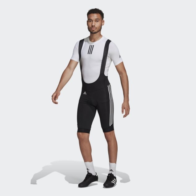 Culotte Con Tirantes De Ciclismo Acolchado Negro Adidas
