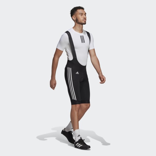 Culotte Con Tirantes De Ciclismo Acolchado Negro Adidas