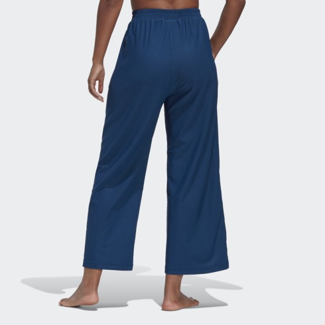 Pantalones 7/8 De Pernera Ancha Aeroready Studio Marino Adidas