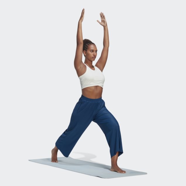 Pantalones 7/8 De Pernera Ancha Aeroready Studio Marino Adidas