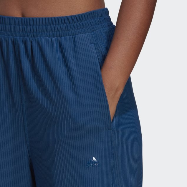 Pantalones 7/8 De Pernera Ancha Aeroready Studio Marino Adidas