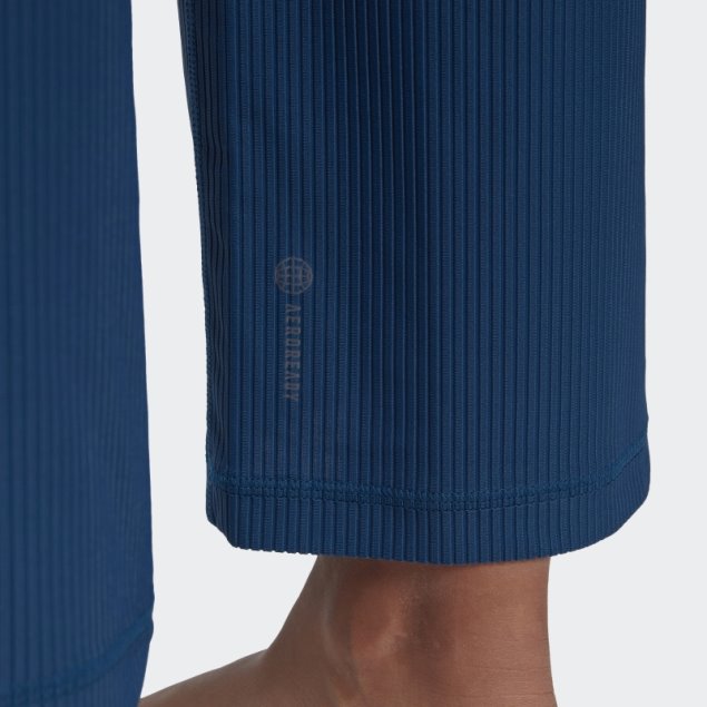 Pantalones 7/8 De Pernera Ancha Aeroready Studio Marino Adidas