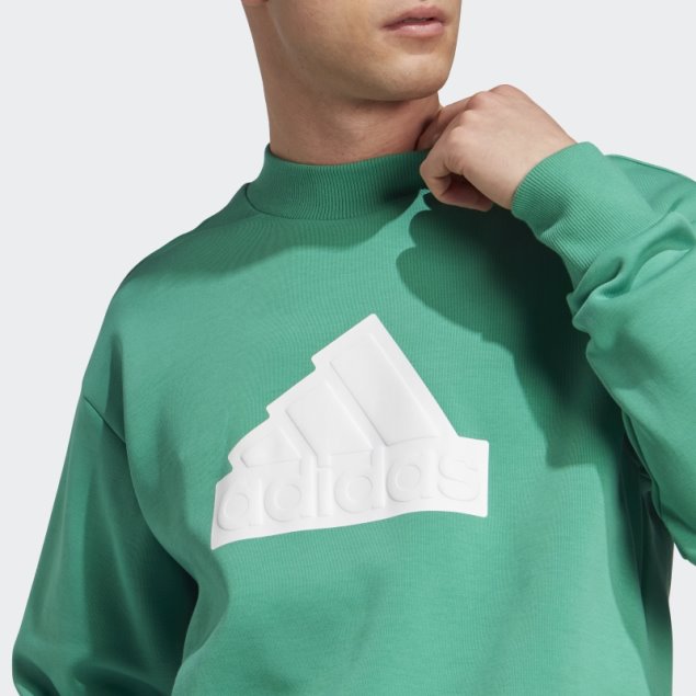Adidas Future Icons Badge Of Sport Crew Sudadera Corte Verde