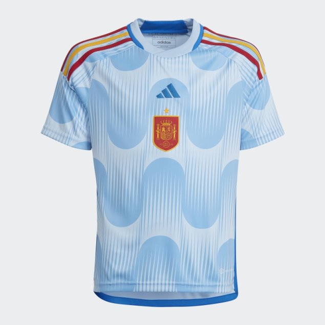 Camiseta Adidas España 22 Segunda Equipación Azul Brillo