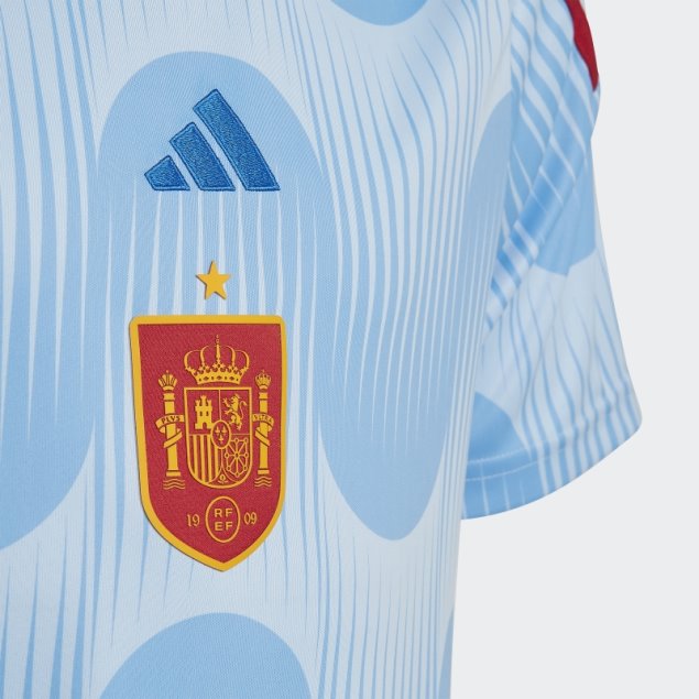 Camiseta Adidas España 22 Segunda Equipación Azul Brillo