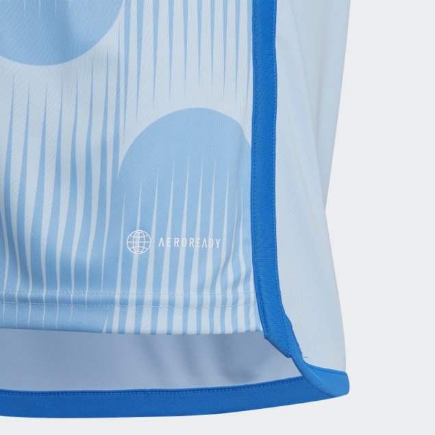 Camiseta Adidas España 22 Segunda Equipación Azul Brillo