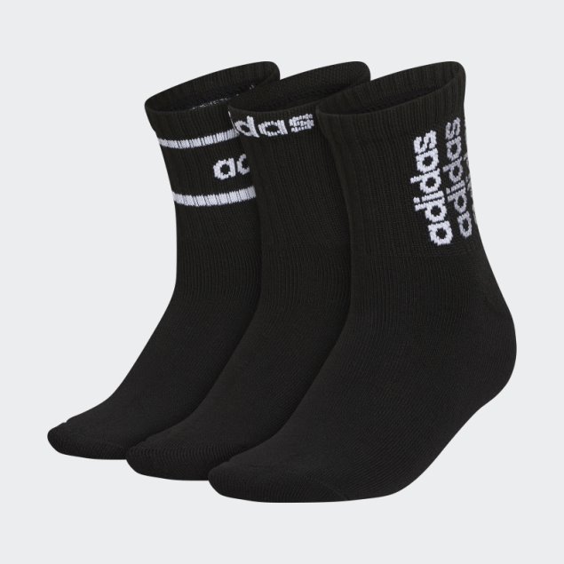 Negro Wmspt Paso 2 3pk Calcetines De Cuarto Alto Adidas