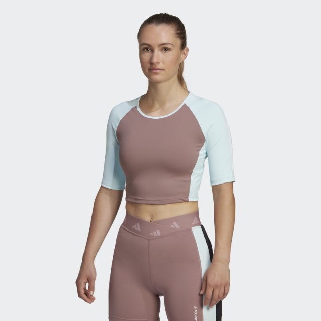 Camiseta Corta De Entrenamiento Hyperglam Adidas Violeta