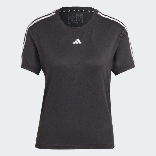 Camiseta Aeroready Train Essentials 3 Rayas Adidas Negro
