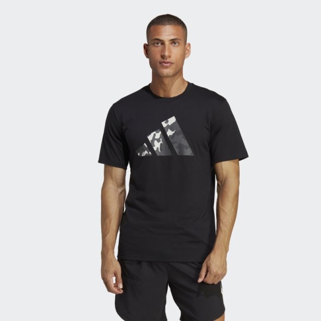 Camiseta De Entrenamiento Con Logo De Temporada Adidas Train Essentials En Negro