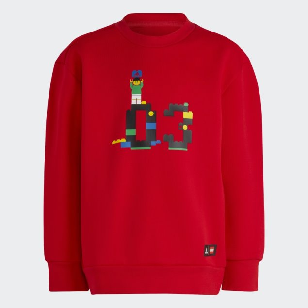 Conjunto Rojo De Sudadera Y Pantalón Adidas X Classic Lego Crew