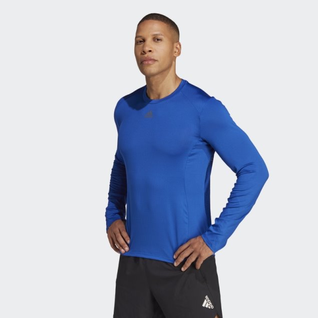 Camiseta De Entrenamiento De Manga Larga Hiit Azul Real Adidas