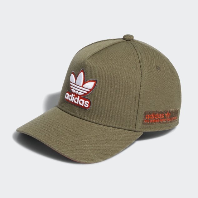 Gorra Snapback A-frame De Adidas Oliva Fuerte